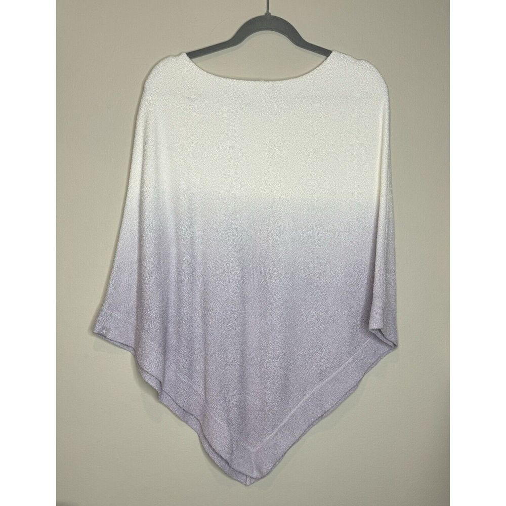 Barefoot Dreams CozyChic Ultra Lite Ocean Breeze Ombre Violet Poncho One Size